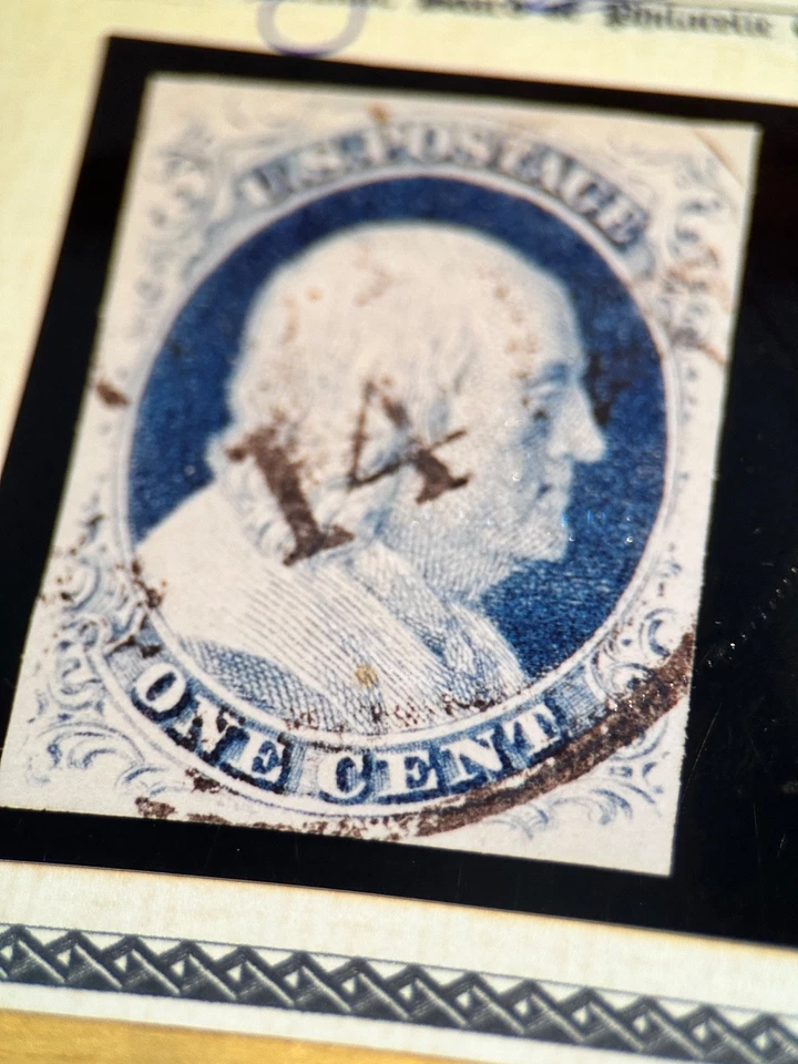 US Stamps #9 Used PSE Graded XF-90 w/ "14" Cancel - Image 3 of 4