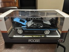 M2 Machines Foose Design 1970 Ford Mustang Gambler 514 124 Diecast Blackblue