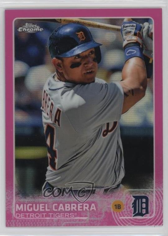 2015 Topps Chrome Pink Refractor Miguel Cabrera #162 9v7