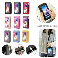 Touch Screen Bag Crossbody Cell Phone Purse Holder Shoulder RFID Blocking Wallet