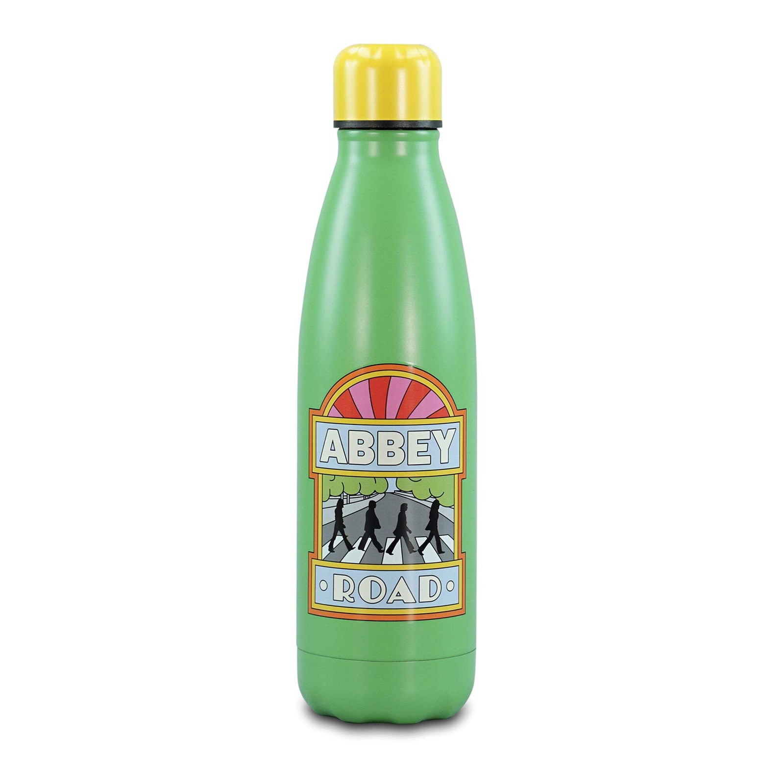 NEW Water Bottle Metal (500ml) - The Beatles (Abbey Road)