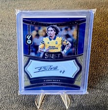 2025 Panini Select La Liga Soccer Fabio Silva SS-FS Blue Auto 