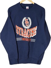Vintage Soffe Sweats Syracuse University Navy Crewneck Sweatshirt XXL USA