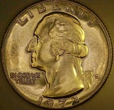 💥 BRILLIANTLY UNCIRCULATED 1972-D WASHINGTON QUARTER DDO, DDR, RPM VARIETY