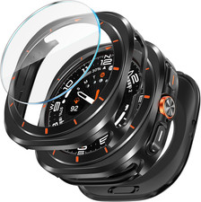 LETOID 3 in 1 Metal Case for Samsung Galaxy Watch Ultra/Ultra 2 Screen Protector