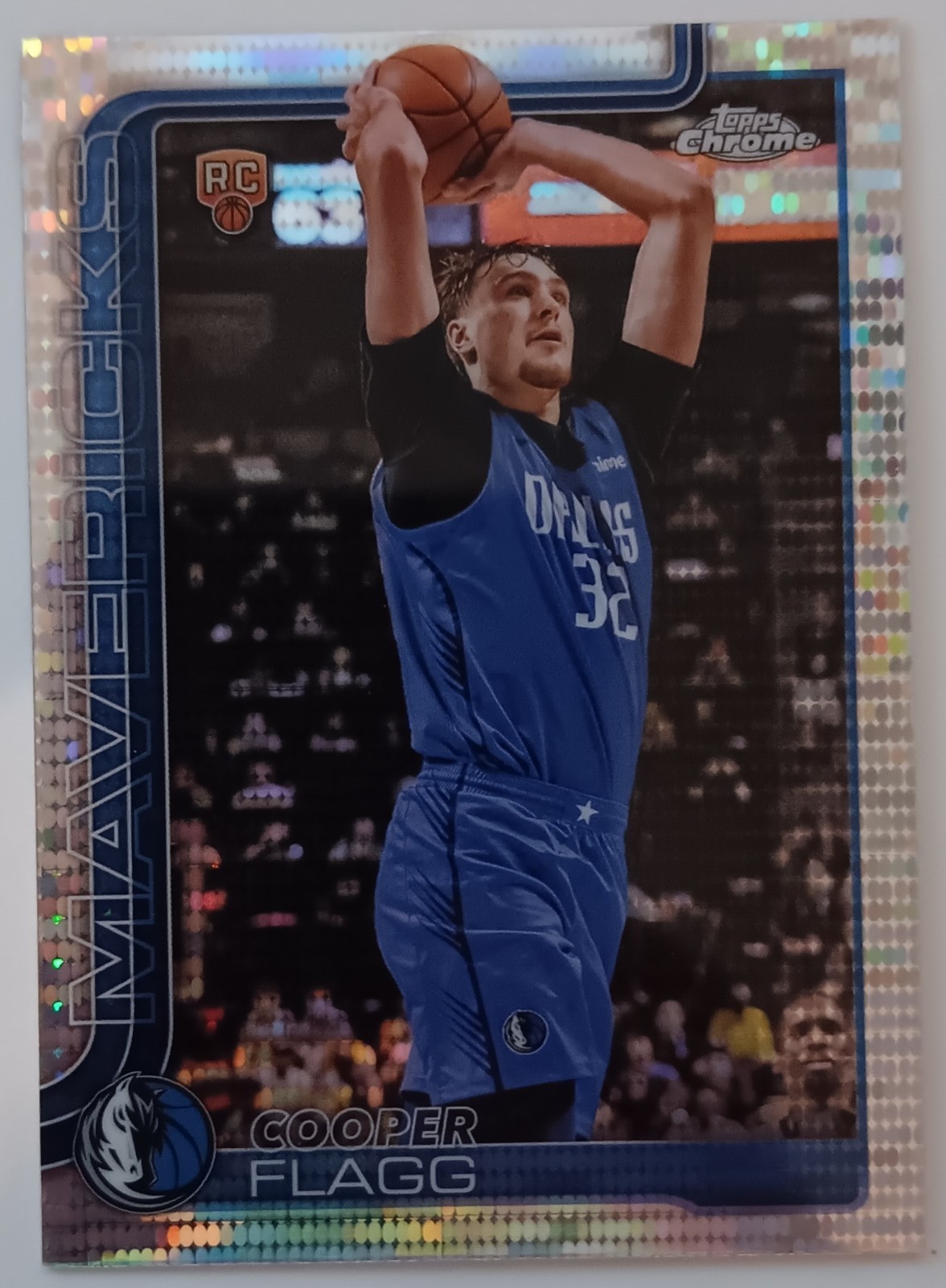 2025-26 Topps Chrome Cooper Flagg RC Pulsar Refractor #251 Mavs Duke SP