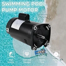 1HP 115/230V Pool Motor 48Y Frame Square Flange Pool Pump Motor 