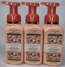 3 BATH BODY WORKS VERA BRADLEY PEACH BLOSSOM NECTAR GENTLE CLEAN FOAMING..