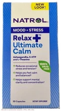Natrol Relax+ Ultimate Calm Mood & Stress Capsules - 30ct EXP: 06/26+