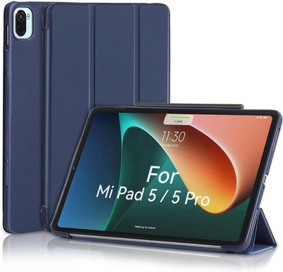 MuyDoux Hülle für Xiaomi Mi Pad 5/5 Pro 11 Zoll 2021, Glatte Vorderklappe und we