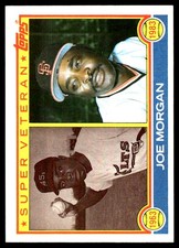 Joe Morgan 1983 Topps #604 FREE SHIPPING AutographDen