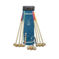 Vila Croquet En Bois Spiel FüR DraußEn 6 Spieler Holz 4-10 Jahre