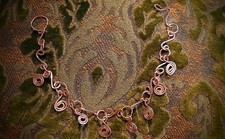 Handmade Pure Copper Charm Adjustable Ethnic Anklet/Braclet