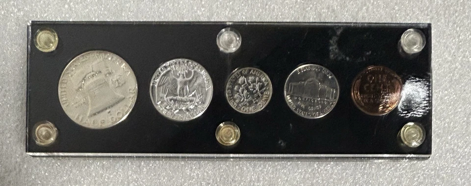 1955 5 Silver Coin Proof Set - In Proof Set Plastic Holder BX13-1 - Image 2 of 4