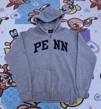 Vintage Penn State Jansport Hoodie Gray Sz Small Nittany Lions Spell Out Y2K