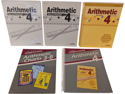 A Beka Homeschool Arithmetic 4th Grade Tests Work-text Charts Lesson Plans Lot