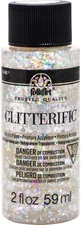 FolkArt Glitterific Glitter Paint 2oz-Hologram - Clear