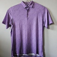 Johnnie O Top Shelf Polo Shirt Men's Size Large Purple Performance Golf