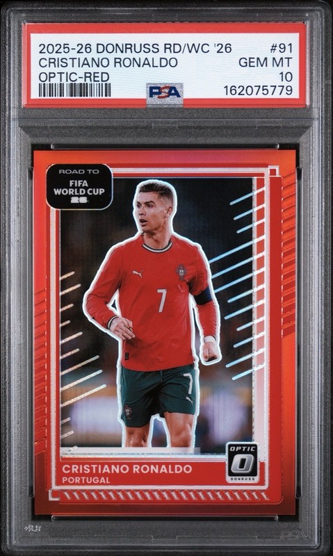 2025-26 Road to FIFA World Cup Cristiano Ronaldo Red /199 #91 - PSA 10 Pop 1