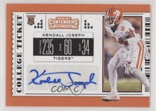 2019 Panini Contenders Draft Picks College Ticket Kendall Joseph #198 Auto 1le