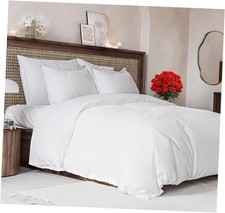 Duvet Cover Size Set - Extra Soft Size Duvet King 01 - White No Comforter 