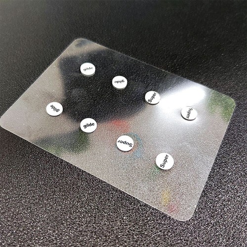 1 Pack Glass Mouse Skates DIY Universal Dots Mouse Feet Pads Sticker - Afbeelding 8 van 10