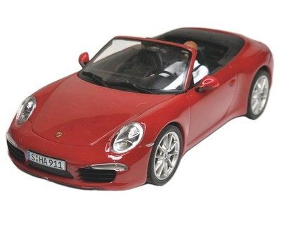 Carrera D132 30772 Porsche 911 Carrera S Cabriolet Red 1/32 Slot Car w/ Driver
