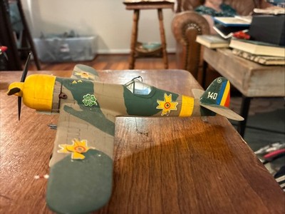 Built Plastic Models Est Scale 1/48 Wing Span 8.5 , IAR 80 Romanian Fighter