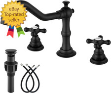 Bathroom Faucet 3 Hole 8 Inch Widespread Bathroom Sink Faucet