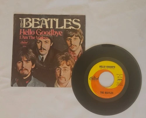 The Beatles Hello Goodbye/I Am the Walrus  PS 45 Rpm 7" Record