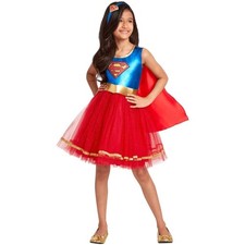 DC Comics Supergirl Classic Kid's Halloween Costume Tutu Dress 8-10 Medium 5279