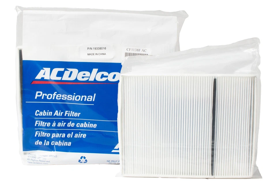 AC Delco Cabin Air Filter Fits 00-05 Buick LeSabre Cadillac DeVille Part CF1138F - Image 2 of 4