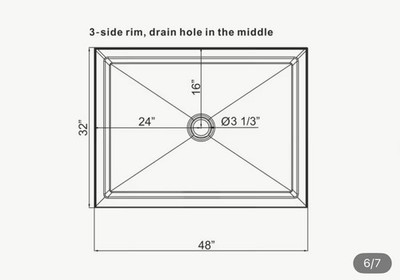 DreamLine SlimLine Single Threshold Shower Base - White (DLT-1136480)