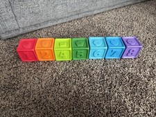 Toddler Winnie The Pooh Number Stacking Colorful Blocks Vintage Missing 3