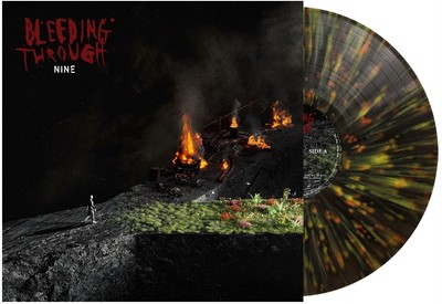 Bleeding Through Nine - Forest Green Orange & Yellow Splatter (Vinyl)