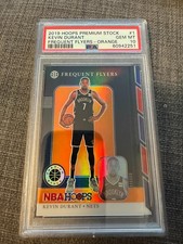 2019 Panini Hoops Premium Stock Kevin Durant Orange Frequent Flyers PSA 10 SP