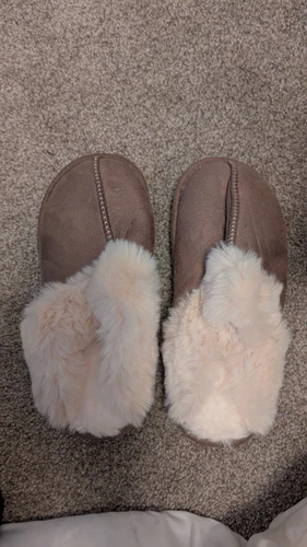 UGG "Like" Ciabatta con zoccoli plateau per donna taglia USA 6 7 castagno