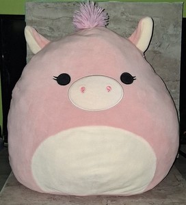 Squishmallows Pegasus Flying Pig Pink Kellytoy Wings 18"  (Rare) Super Soft