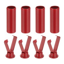 Shoelace Tips 0.79 Inch Fit for Metal Shoe Lace End Caps 4 Pack Red