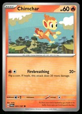 chimchar pokemon card value TCG: Steam Siege [Colourless] Fury Swipes 10 Flip 3 coins Pokemon Chimchar 041 Black Star