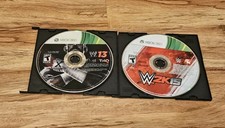 2 GAME WWE BUNDLE WWE 2K15 AND WWE 2K13-Xbox 360 DISCS ONLY + Tracking