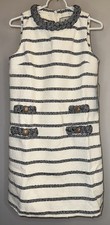 Tuckernuck Navy Stripe Tweed Sleeveless Jackie Dress - Size Small