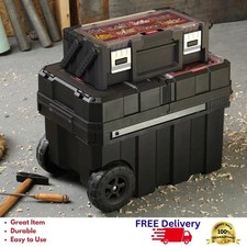 Keter Masterloader 18 Rolling Tool Box Cantilever Organizer With Handle New Keter Masterloader 18 Rolling Tool Box Cantilever Organizer With Handle New
