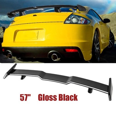 57'' Rear Car Trunk Spoiler TRD Style Wing Lip For Mitsubishi Eclipse Gloss Black