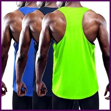 Running Tank Top Men Summer Sport Gym Vest Quick Dry Training Tanktop Workou