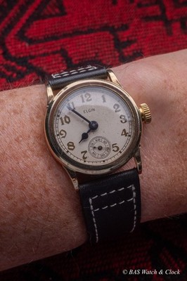 1904 Elgin 0s Calatrava Style Dress Watch Grade 269 7J SERVICED Vintage Antique