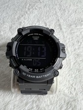 Casio AE-1500WH Digital Watch 10 Year Battery 100M WR Illuminator Black Gray