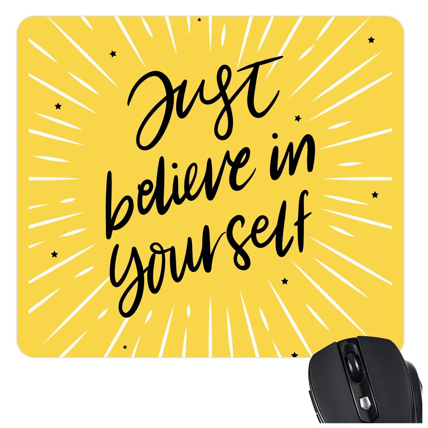 Motivational Quote Mouse Pad - Non-Slip Rubber Base or Custom Design-image