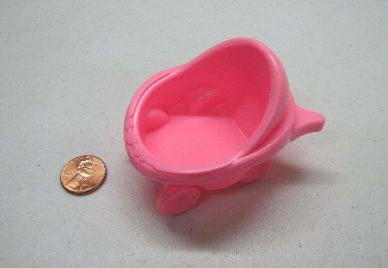 Fisher Price Little People PINK STROLLER for BABY DOLL FPLP Carriage Buggy