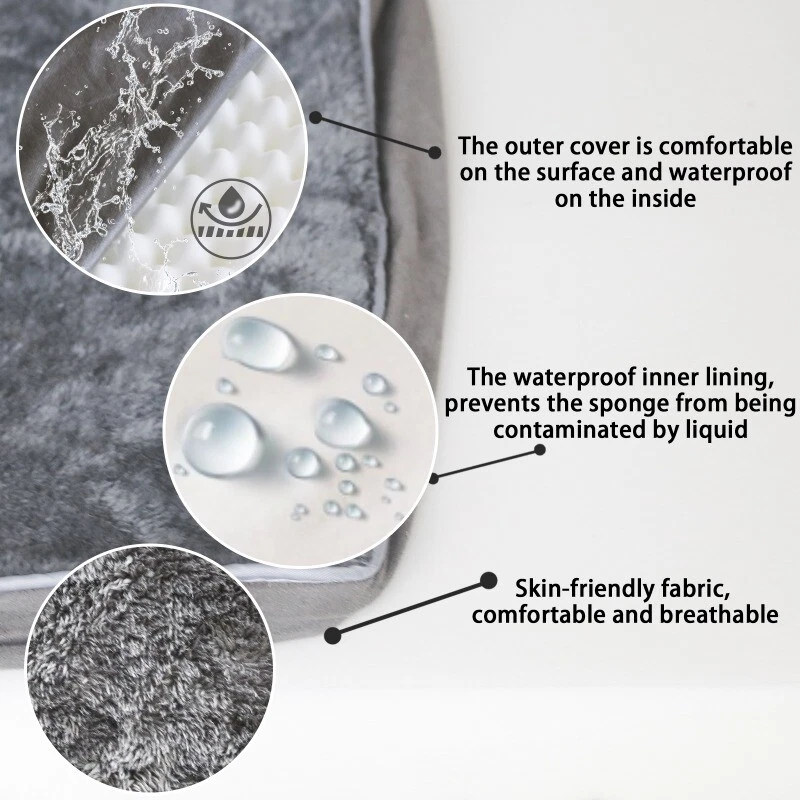 Soft Warm Dog Bed Large Dog Washable Dog Sofa Pet Couch Removable Cover - Image 4 of 4